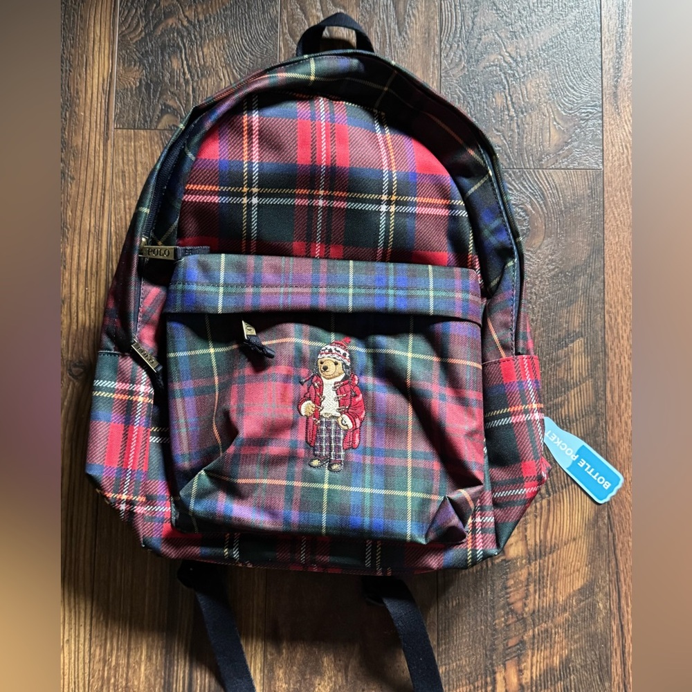 POLO RALPH LAUREN POLO BEAR BACK PACK Red Rare